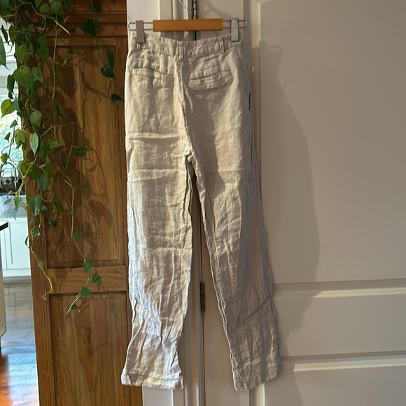 🎀 REFORMATION Mason high rise linen trouser pants 0P - Picture 10 of 12